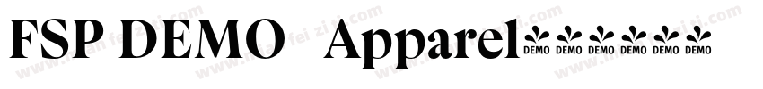 FSP DEMO   Apparel字体转换